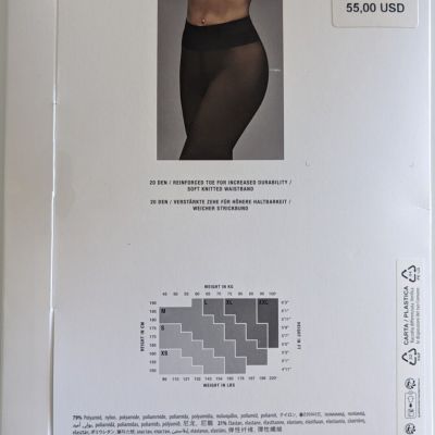 Wolford Women's Admiral Individual 10 Denier Tights Size Medium